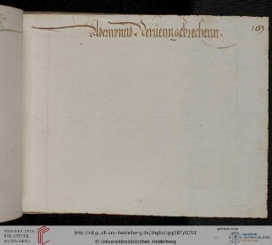 >Adern vnnd Nervenn gebrechen< (nur Überschrift)