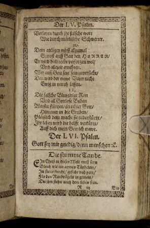Der LVI. Psalm. - Der LX. Psalm.