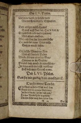 Der LVI. Psalm. - Der LX. Psalm.