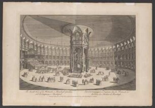 London, Die Rotunde in Renelagh Gardens, Innenansicht