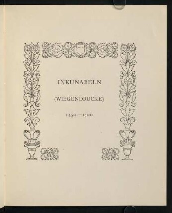 27-49, Inkunabeln (Wiegendrucke) 1450-1500