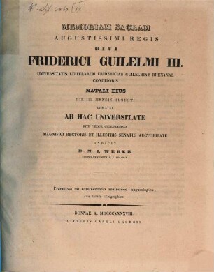 Commentatio anatomico-physiologica : cum tabula lithogr.