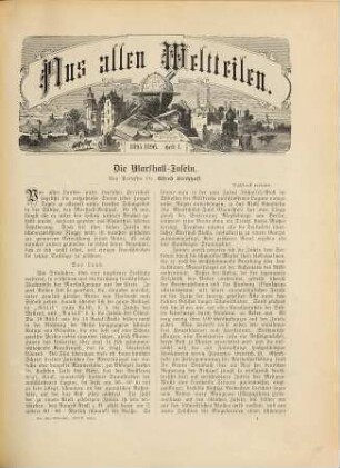 Aus allen Welttheilen : illustrirte Monatshefte für Länder- und Völkerkunde und verwandte Fächer. 27. 1896