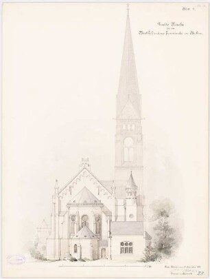 Immanuelkirche, Berlin: Ansicht 1:100
