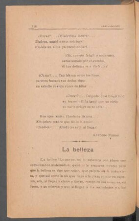 La belleza
