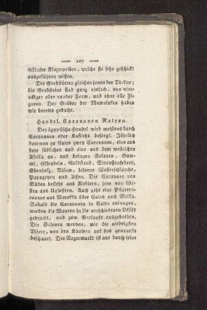 Handel. Caravanen. Natron.