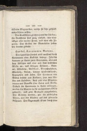 Handel. Caravanen. Natron.
