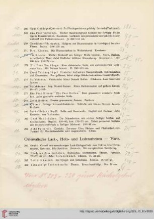 Orientalische Lack-, Holz-und Lederarbeiten-Varia (Nr.283-320)