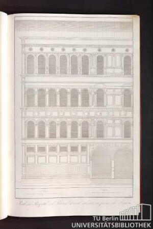 Tav. 10 Parte del prospetto del Palazzo Ducale sul rivo in faccia alle prigioni