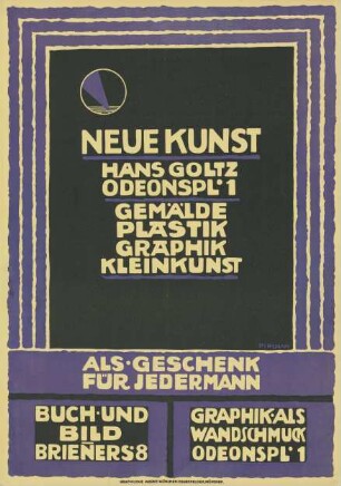 Neue Kunst Hans Goltz. Gemälde Plastik Graphik Kleinkunst