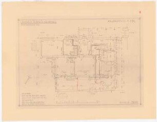 Haus Jansen, Berlin-Grunewald: Grundriss KG 1:50 (von Inv.Nr. 21987)
