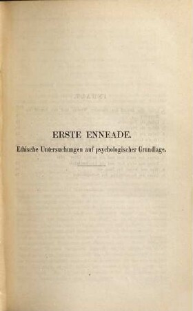 Die Enneaden des Plotin, 1