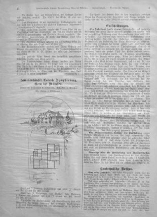 Familienhäuser Colonie Nymphenburg, Gern bei München.