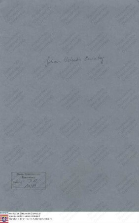 Henneberg, Johann Valentin, Sonneborn bei Gotha