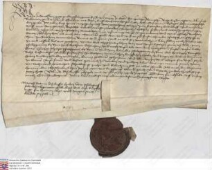 Friedrich Pfalzgraf bei Rhein, Herzog in Bayern, des Heiligen Römischen Reichs Erztruchseß und Kurfürst (Rine, Beyern, Romischen), belehnt Herman ...