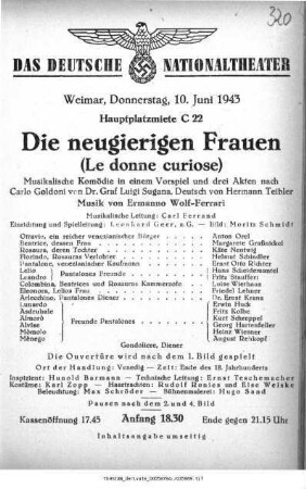 Die neugierigen Frauen (Le donne curiose)