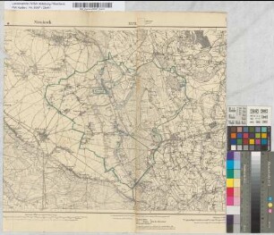 [Geplante Aufstellung von Warntafeln für den Kfz-Verkehr im Kreis Moers]. [Bürgermeisterei Rheurdt].