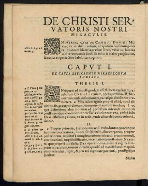 De Christi Servatoris Nostri Miraculis.