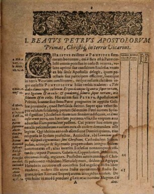 Chronologica Tam Romanorvm Pontificvm Quam Imperatorvm Historia : Qua eorundem Vitae & Res Gestae, ab ipso inde Apostolorum Principe B. Petro ad modernum usque Urbanum V. & à Iulio Caesare usque ad Ferdinandum II. accurata non minus quam grata brevitate recensentur