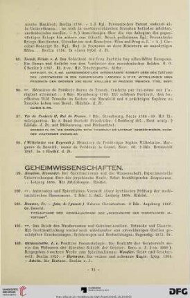 Geheimwissenschaften (Nr. 99-119)