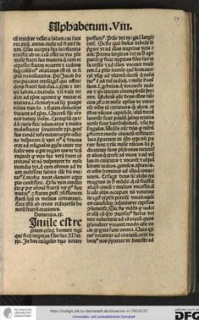 [S]imile est regnum celorum homini refi... Mat. xxi. In hoc evangelio duo notare possumus, primo dei magnam largitatem...