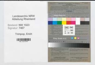 Entnazifizierung Erich Trimpop , geb. 24.08.1907 (Verw.-Beamter)