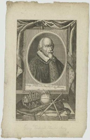 Bildnis des Georg Friedrich Churfürst zu Maintz