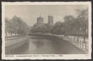 Ansichtskarte Luisenstädtischer Kanal und Thomas-Kirche