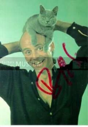 Autogrammkarte von Beppo Küster (Sänger und Moderator)