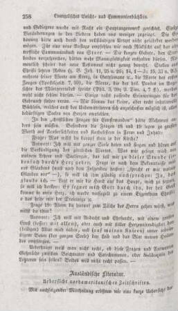 258-262 Ausländische Literatur