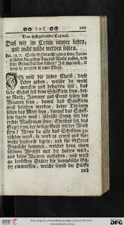 Das sechzehende Capitel