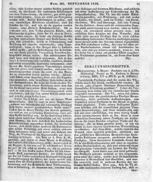 Muehlenhoff, J. A. C.: Predigten. Braunschweig: Meyer 1836