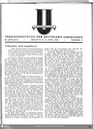 Verkaufen statt reparieren!