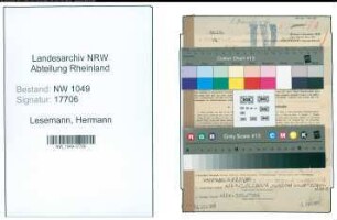 Entnazifizierung Hermann Lesemann , geb. 20.10.1901 (Kellner)
