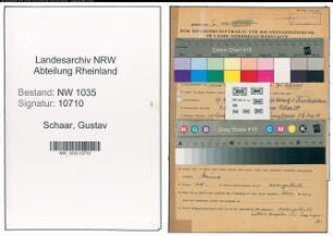 Entnazifizierung Gustav Schaar , geb. 29.03.1900 (Ingenieur)