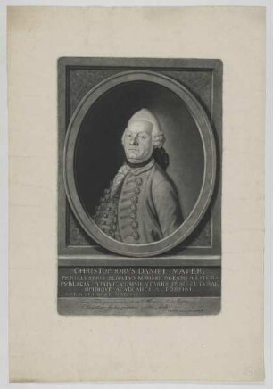 Bildnis des Christophorvs Daniel Mayer