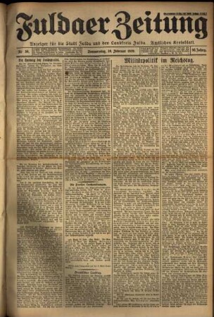 Ausgabe vom Donnerstag, den 28. Februar 1929.