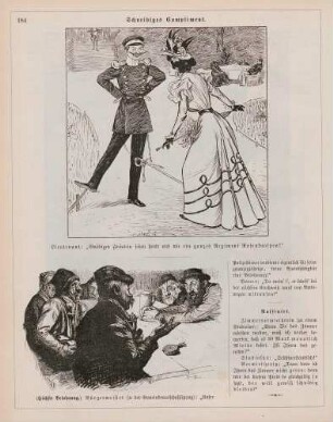 "Schneidiges Compliment" "(Höchste Belohnung)"