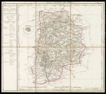 Atlas National de France en départements