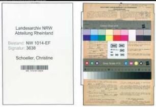 Entnazifizierung Christine Schoeller , geb. 01.01.1921 (Schneiderin)