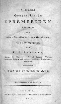 Charte von dem Grosherzogthume Würzburg / Nach den besten vorhandenen Hülfsmitteln entworfen und gezeichnet von F. W. Streit. - [Ca. 1:260.000]. - Weimar : Verlag des geograph. Instituts, 1811. - 1 Kt. : Kupferst. ; 39 x 50 cm. - Maßstab in graph. Form (geographische Meilen, französische Lieues). - Nullmeridian: Ferro. - Mit Bergstrichen