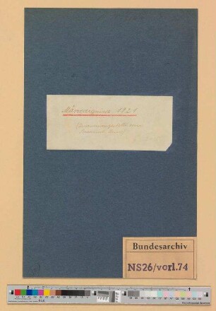 Putschversuche 1921/1922. - Presseamt Reuss: Zusammenstellung der mitteldeutschen Presse