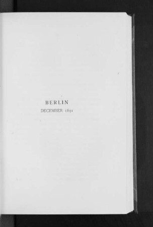 Berlin December 1891.