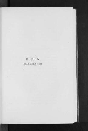Berlin December 1891.
