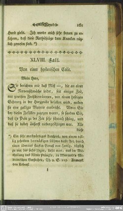 XLVIII. Fall. Von einer hysterischen Colic