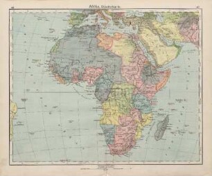 Afrika, Staatenkarte