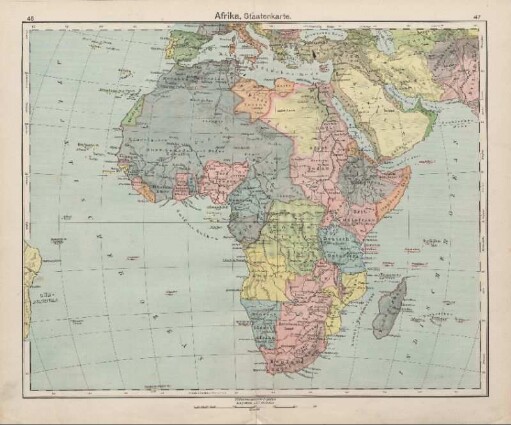 Afrika, Staatenkarte