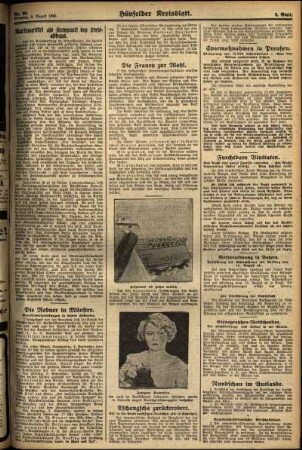 Zweite Ausgabe vom Dienstag, den 05. August 1930.