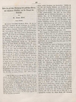 45-48 Ueber die göttliche Einsetzung des geistlichen Amtes, mit besonderer Rücksicht auf die Gewalt der Schlüssel