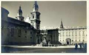 Der Residenzplatz in Salzburg